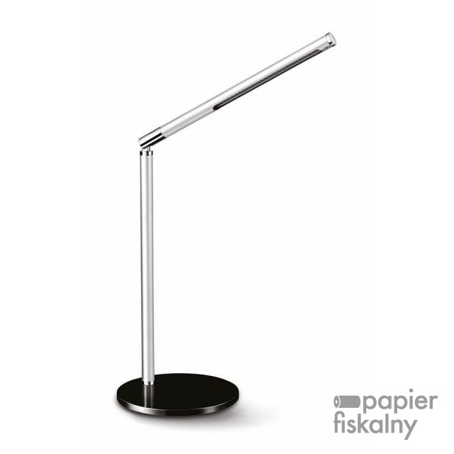 Lampka na biurko CEP CLED-100, 3W, ze ściemniaczem, srebrno-czarna