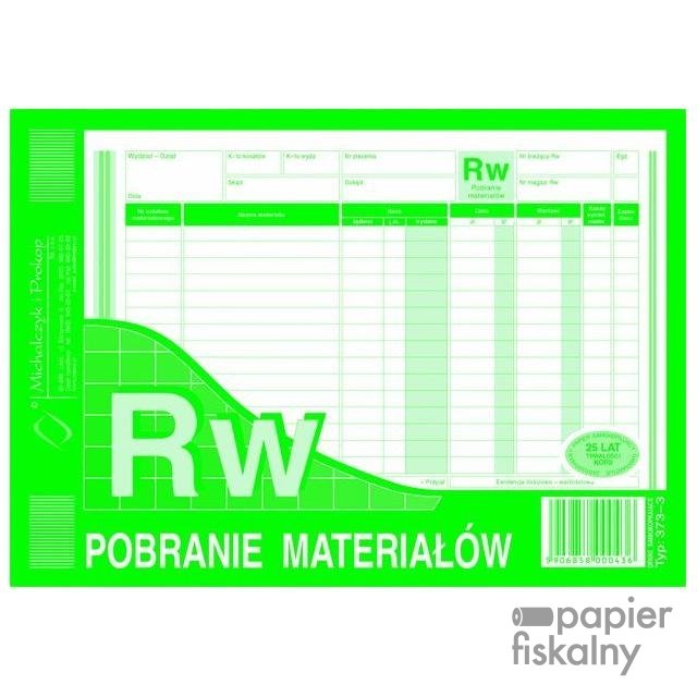 373-3 RW pobranie materiałów MICHALCZYK&PROKOP A5 80 kartek