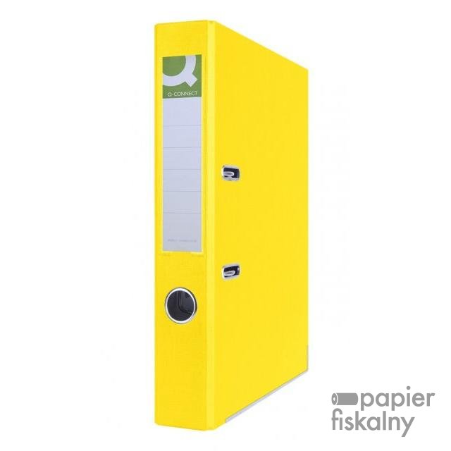 Segregator Q-CONNECT Hero z szyną, PP, A4/55mm, żółty