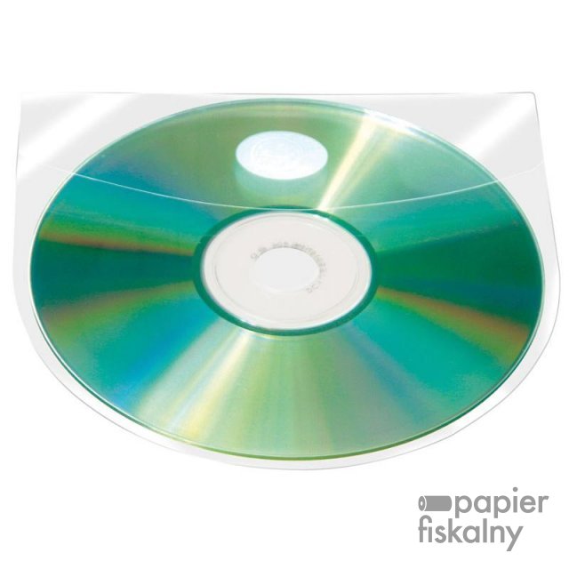 Kieszeń samoprzylepna Q-CONNECT, na 2-4 płyty CD/DVD, 127x127mm, 10szt.