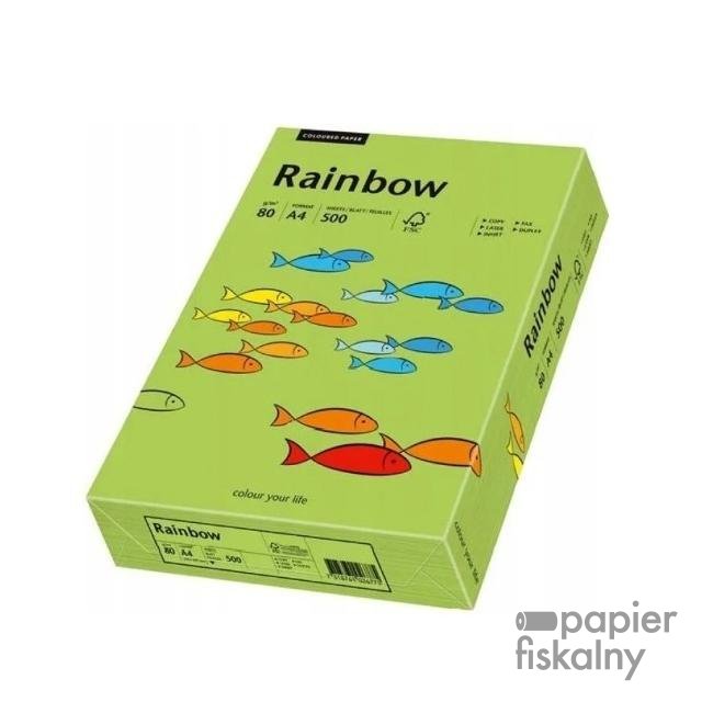 Papier xero kolorowy A4 160g  250 ark. RAINBOW R76  zielony  88042659