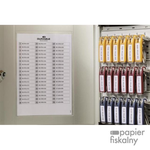 Szafka DURABLE na 18 kluczy srebrna 195123