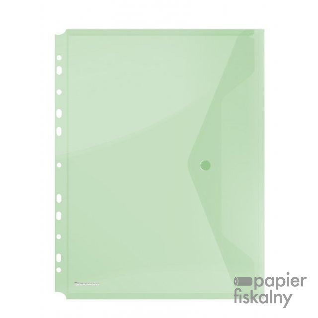 Teczka kopertowa DONAU zatrzask, PP, A4, 200mikr., z europerforacją, zielona