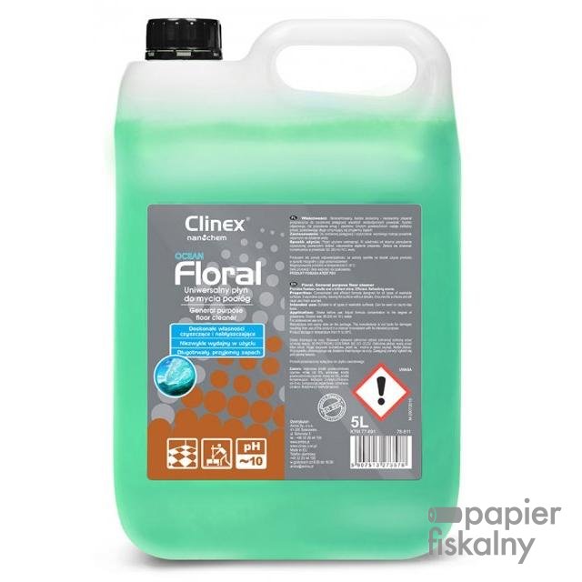 Uniwersalny płyn CLINEX Floral Ocean 5L, do mycia podłóg
