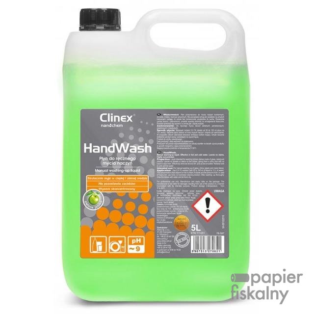 Płyn CLINEX Hand Wash 5L, do ręcznego mycia naczyń