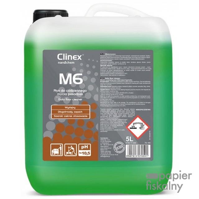 Płyn CLINEX M6 Medium 5L, do mycia mikroporowatych posadzek