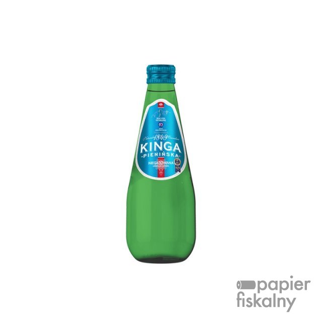 Woda mineralna KINGA PIENIŃSKA, niegazowana, butelka szklana zielona 0,33l