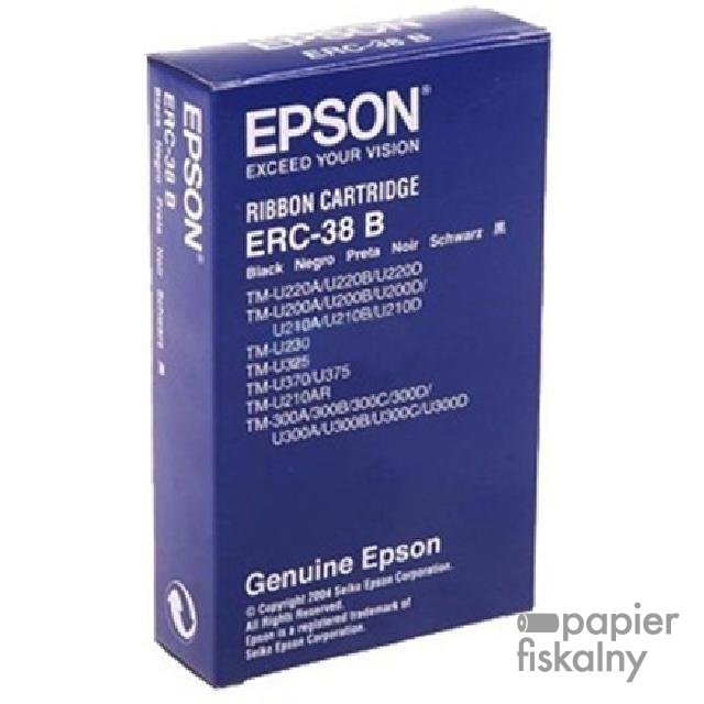 Taśma EPSON ERC-38B, ERC38B, ERC-38, ERC38, C43S015374 - czarna