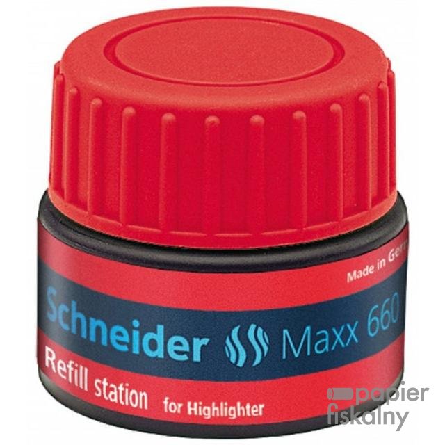 Stacja uzupełniająca SCHNEIDER Maxx 660, 30 ml, czerwony
