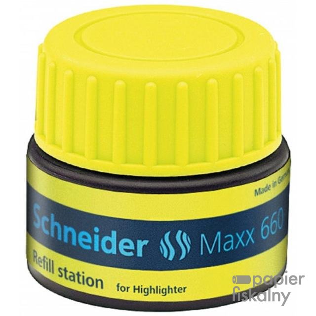 Stacja uzupełniająca SCHNEIDER Maxx 660, 30 ml, żółty