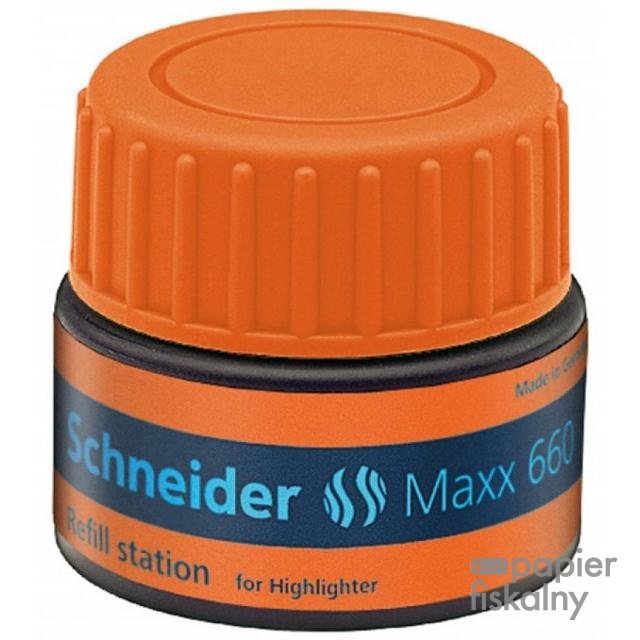 Stacja uzupełniająca SCHNEIDER Maxx 660, 30 ml, pomarańczowy