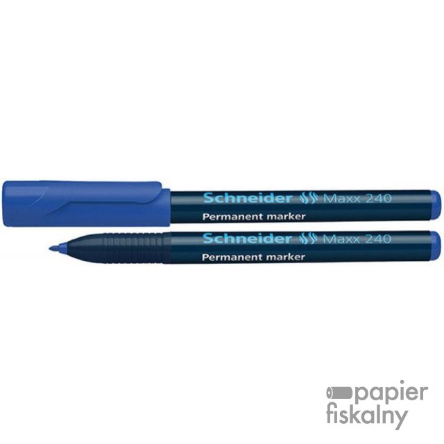 Marker permanentny SCHNEIDER Maxx 240, 1-2mm, niebieski