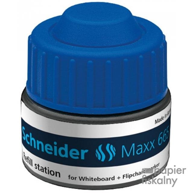 Stacja uzupełniająca SCHNEIDER Maxx 665, 30ml, niebieski