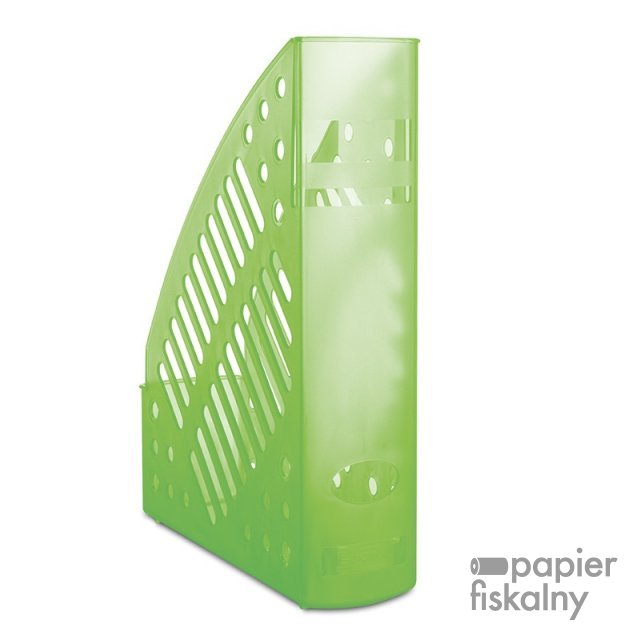 Pojemnik na dokumenty ażurowy DONAU, polistyren, A4, transparentny zielony