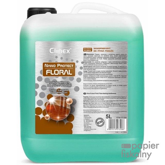Preparat czyszczący CLINEX Nano Protect Floral 5L