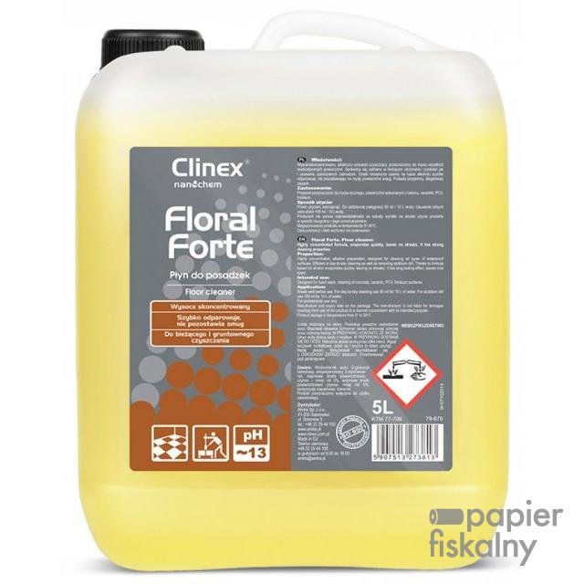 Płyn CLINEX Floral Forte 5L,  do czyszczenia posadzek