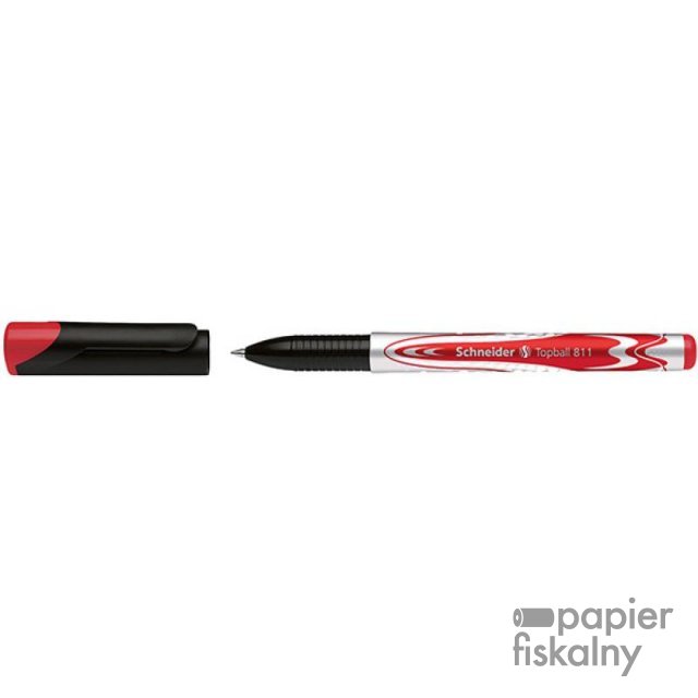 Pióro kulkowe SCHNEIDER Topball 811, 0,5 mm, czerwone
