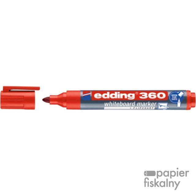 Marker do tablic e-360 EDDING, 1,5-3mm, czerwony