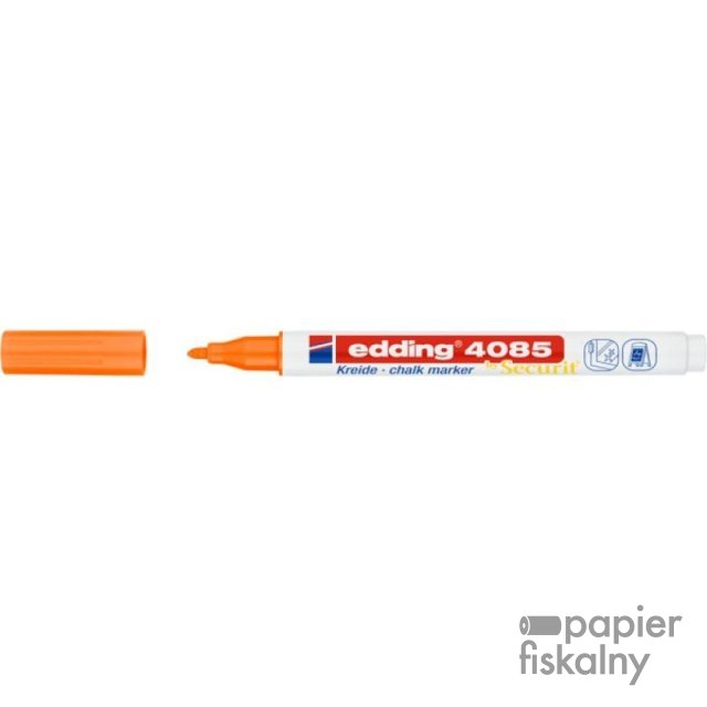 Marker kredowy e-4085 EDDING, 1-2mm, neonowy pomarańczowy