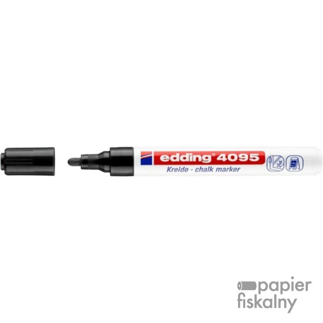 Marker kredowy e-4095 EDDING, 2-3mm, czarny