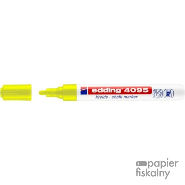 Marker kredowy e-4095 EDDING, 2-3mm, neon żółty