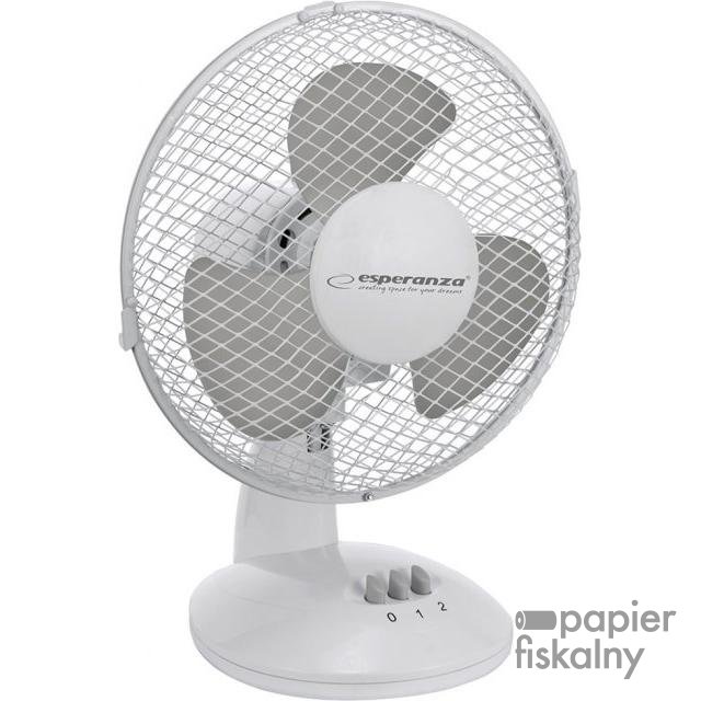 Wentylator ESPERANZA Zephyr, biurkowy, 23cm, biało-szary