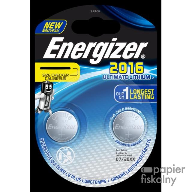 Bateria specjalistyczna ENERGIZER Ultimate Lithium Coins, CR2016, 3V, 2szt.