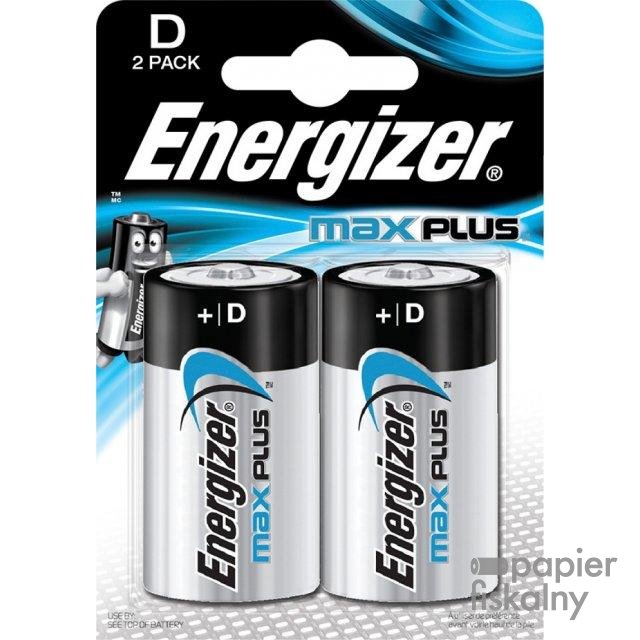 Bateria ENERGIZER Max Plus, D, LR20, 1,5V, 2szt.