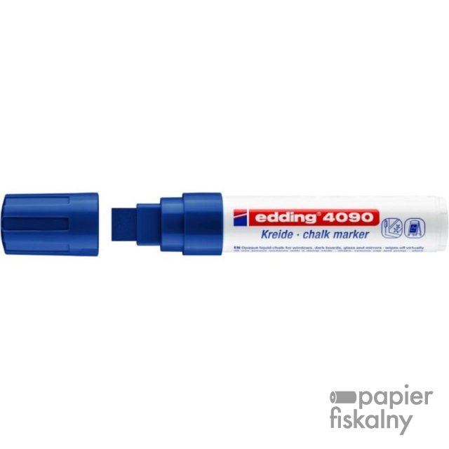 Marker kredowy e-4090 EDDING, 4-15 mm, niebieski