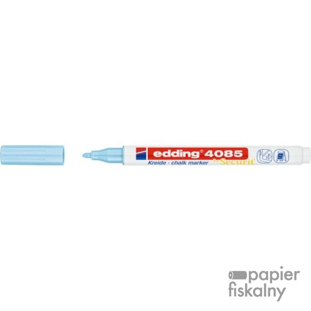 Marker kredowy e-4085 EDDING, 1-2 mm, pastelowy niebieski