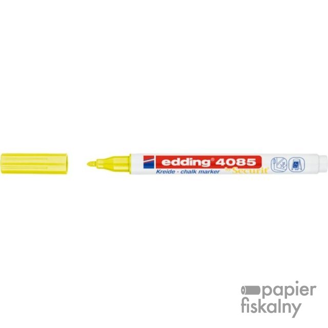 Marker kredowy e-4085 EDDING, 1-2 mm, neonowy żółty