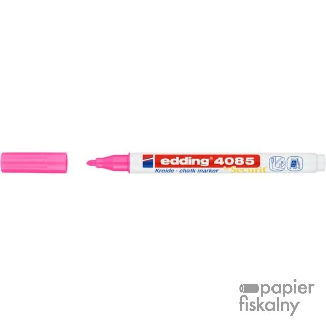 Marker kredowy e-4085 EDDING, 1-2 mm, neonowy różowy