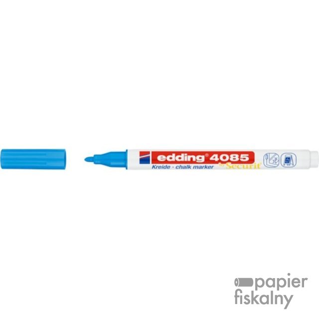 Marker kredowy e-4085 EDDING, 1-2 mm, jasnoniebieski