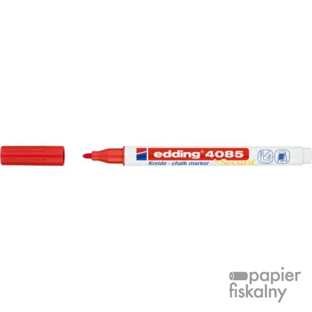 Marker kredowy e-4085 EDDING, 1-2 mm, czerwony