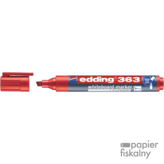 Marker do tablic e-363 EDDING, 1-5 mm, czerwony