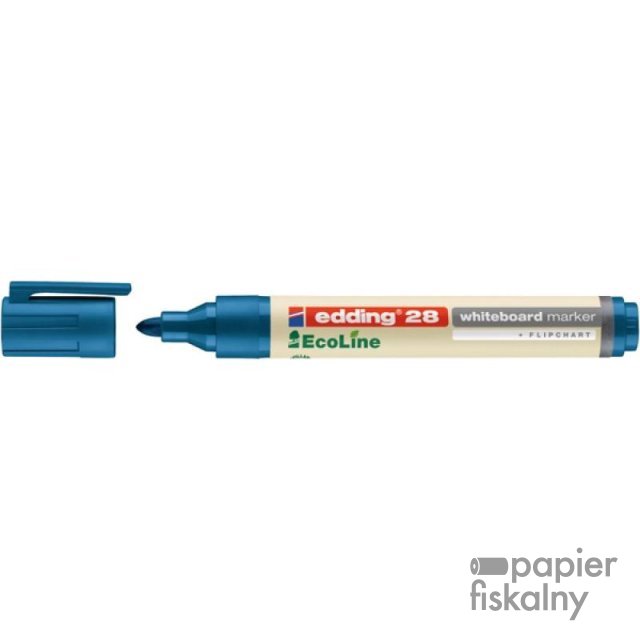 Marker do tablic e-28 EDDING EcoLine, 1,5-3 mm, niebieski