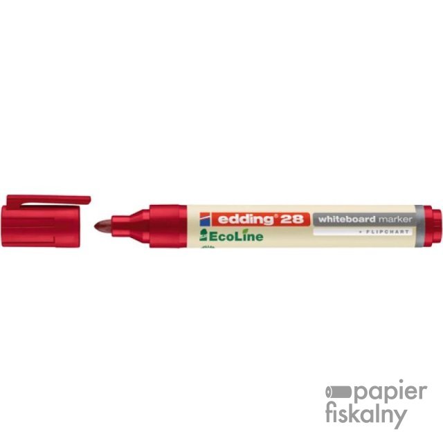 Marker do tablic e-28 EDDING EcoLine, 1,5-3 mm, czerwony