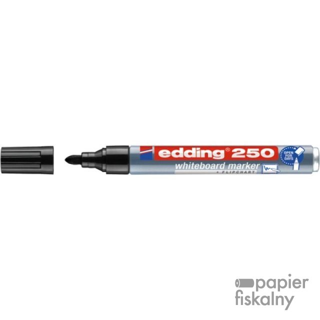 Marker do tablic suchościeralnych e-250 EDDING, 1,5-3 mm, czarny