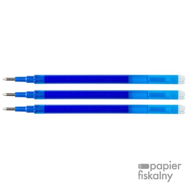 Wkład do długopisu wymazywalnego Q-CONNECT, 1,0mm, 3szt., zawieszka, niebieski