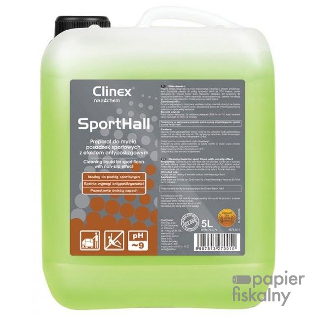 Preparat myjąco-pielęgnujący CLINEX SportHall 5l, do mycia podłóg
