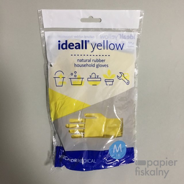 Rękawiczki gumowe Ideall Yellow roz M 1para