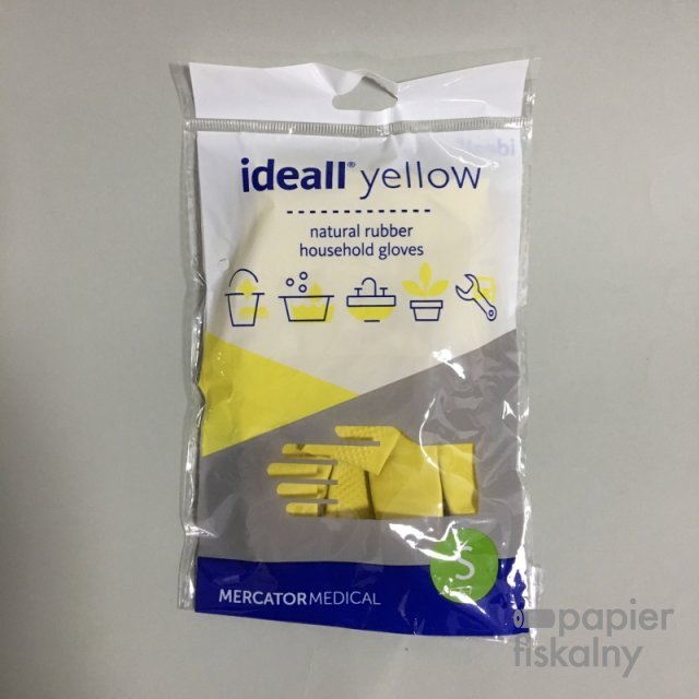 Rękawiczki gumowe Ideall Yellow roz S 1para