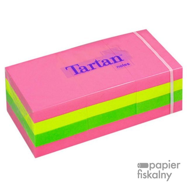Karteczki samoprzylepne TARTAN™ (5138-N), 38x51mm, 12x100 kart., mix kolorów