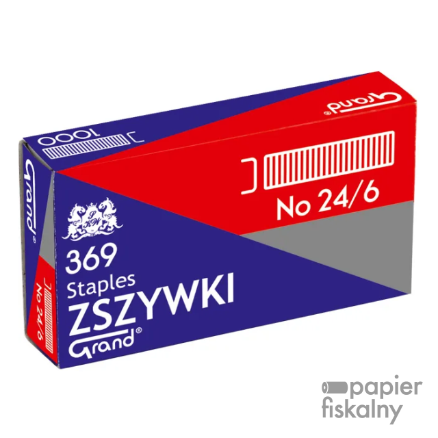 Zszywki 24/6 GRAND 369 1 op. x 1000sztuk 110-1388