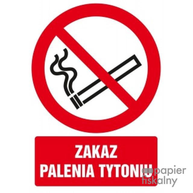 Znak TDC, Zakaz palenia tytoniu