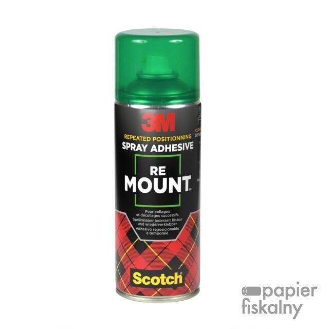 Klej w sprayu ReMount SCOTCH, do repozycjonowania, 400ml