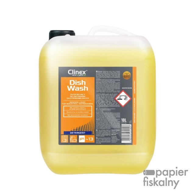 Płyn myjący CLINEX DishWash, do zmywarek gastronomicznych, 10l