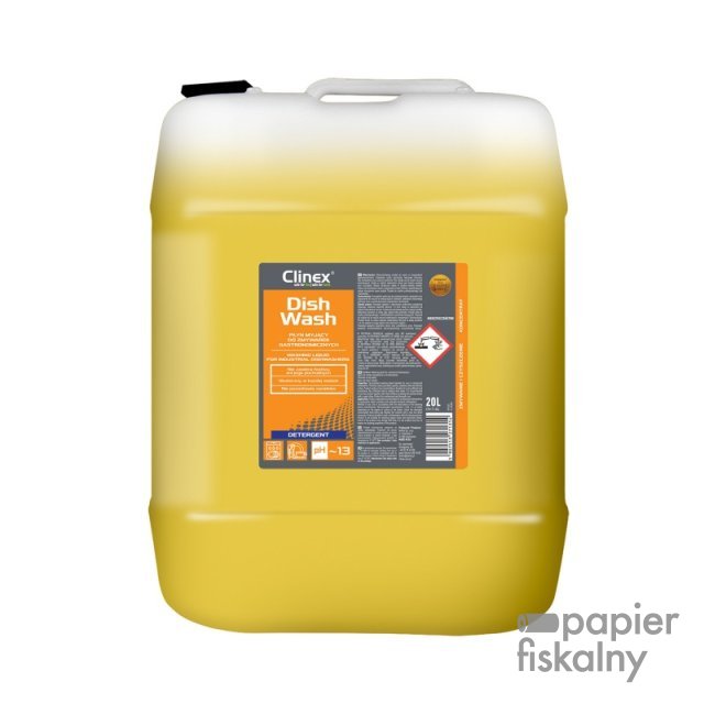 Płyn myjący CLINEX DishWash, do zmywarek gastronomicznych, 20l
