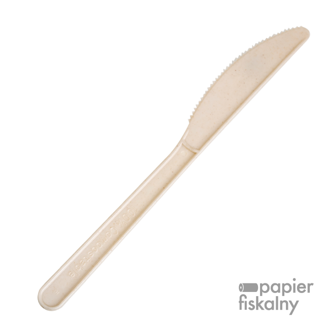 Nóż CPLA+włókno bambusowe 17cm EKOLOGICZNE 50 sztuk