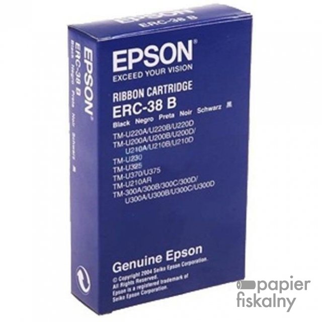 Taśma EPSON ERC-38B Czarna
